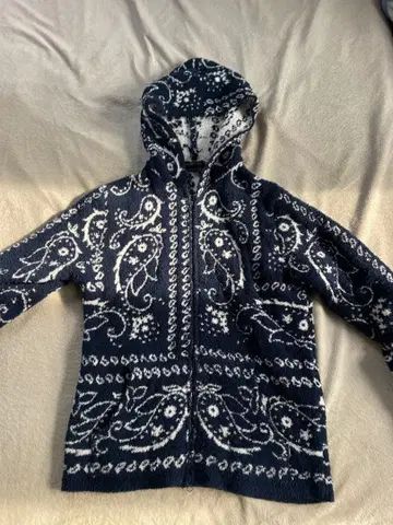 BAREFOOT DREAMS 페이즐리 무늬 후드티 L