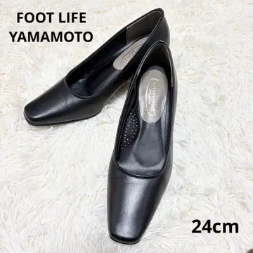 [ 새상품 ] FOOT LIFE YAMAMOTO 펌프스 블랙 24cm