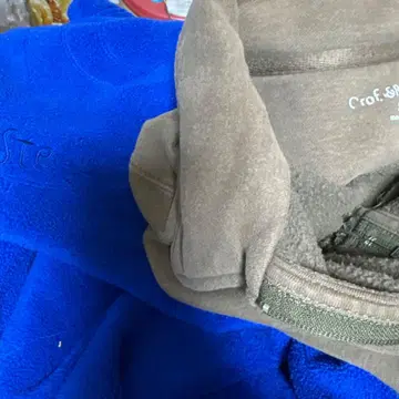 파랑 플리스 트레이닝복