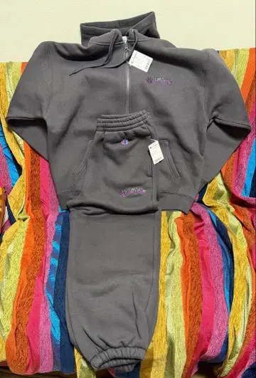 챔피언 그레이 집업 후드 맨투맨 셋업