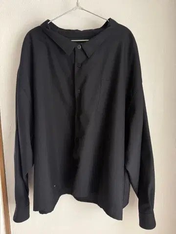 whowhat 5X SHIRT 셔츠 오버 사이즈 블랙