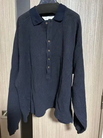 HENLEY RIB LS T-SHIRT[D.NAVY] size1