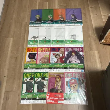 원피스 제일복권 클리어 파일 세트 16매