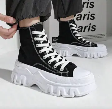 SHEIN 쉬인 레이스업 웨지 하이탑 하이컷 스니커즈