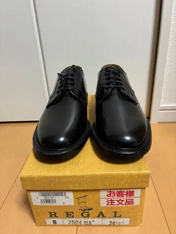 새상품급 REGAL 플레인토 2504 24.5 오센틱