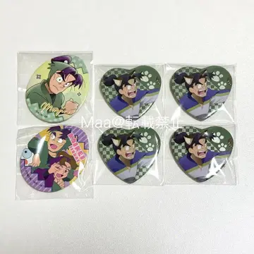 닌타마 란타로 시오에 분지로 하트 캔뱃지 난자타운 에그 캔뱃지