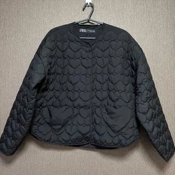 새상품급 ZARA 하트 퀼팅 자켓 M