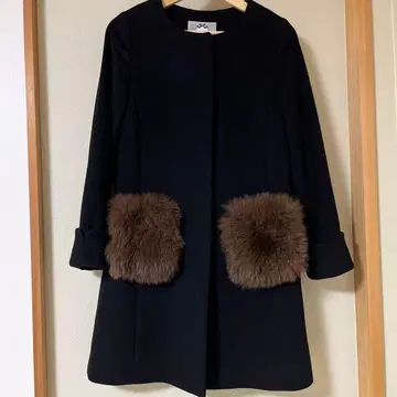 Rinandcture 블랙 롱 코트 사이즈 1