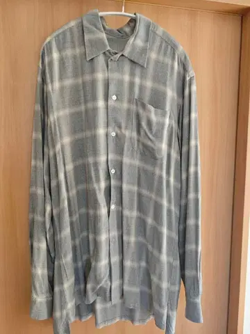 Celty 레이온 옴브레 체크 셔츠 'Algernon'