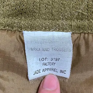 초기상 small short M-65 2nd 그레이 라이너