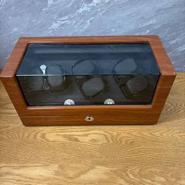 우드풍 시계 케이스 최대 6개 수납