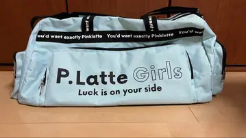 P.Latte Girls 보스턴 백 라이트 블루