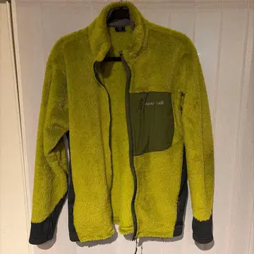 mont-bell 플리스 자켓 옐로우 그린