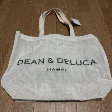 DEAN & DELUCA 메쉬 토트백 화이트