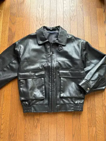 블랙 가죽 자켓 PU 가죽 자켓