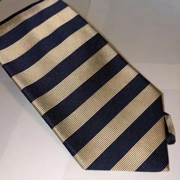 Brooks Brothers 실크 넥타이 네이비/골드