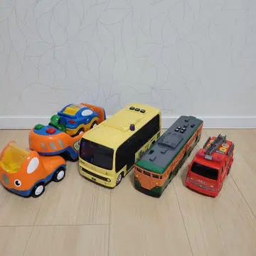 자동차 완구 기차 트럭 소방차 버스 4세트