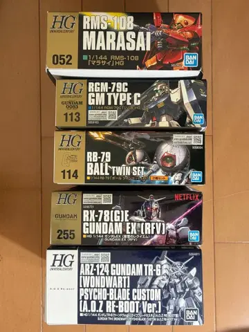 [ 미조립 ] HG 건담 프라모델 5종 세트 ( 연방계 )