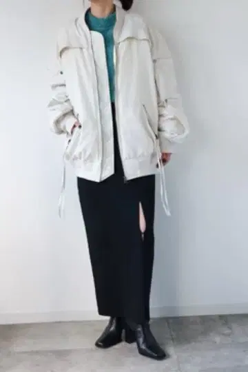 led. tokyo 블랙 롱 스커트 슬릿