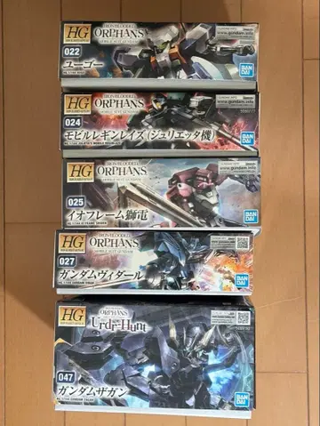 [ 미조립 ] HG 철혈의 오펀스 건담 프라모델 5종 세트