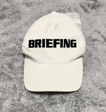 BRIEFING 메쉬 캡 화이트