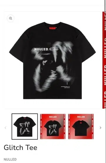 NULLLED 글리치 셔츠 XL