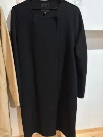 Theory 블랙 롱 코트