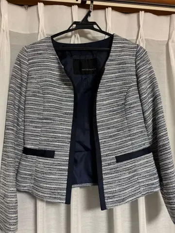 YECCA VECCA 노카라 자켓 네이비 계열