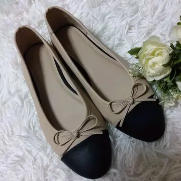 H&M 발레 슈즈 베이지/블랙 38