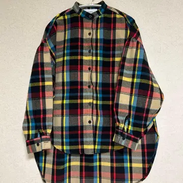 TRANOI 플란넬 체크 셔츠