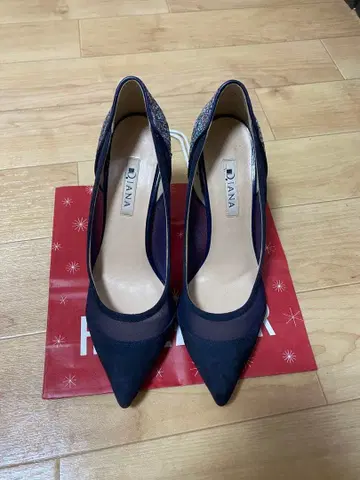 [ 희소성 디자인 ] DIANA 네이비 글리터 하이힐