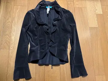 다크 브라운 벨벳 자켓