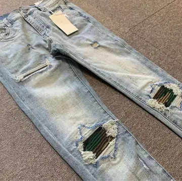 mnml 스키니 팬츠 데미지 데님 30