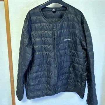 몽베 스페리오 다운 라운드넥 자켓 블랙 L 스태프 백 포함