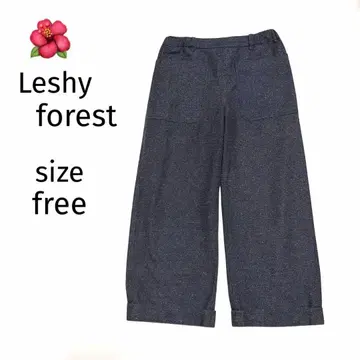 Leshy forest 와이드 크롭 팬츠 프리 사이즈