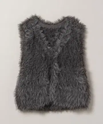 JEANASIS 지나시스 슬라브 니트 퍼 베스트