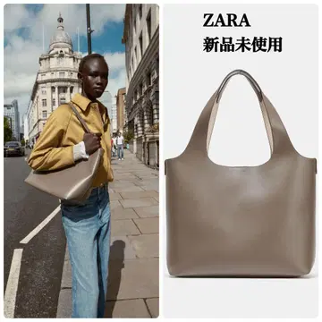 완판템 ZARA 토트백 택 포함 새상품 베이지