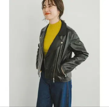 ITEMS URBANRESEARCH 라무 가죽 자켓 더블 라이더스