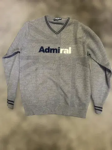 Admiral 골프 V넥 스웨터 M 사이즈 그레이