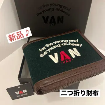 새상품 VAN 접이식 지갑 다크 그린