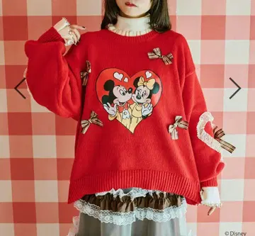 이번 시즌 신상 택 포함 새상품 쿠티르와 레트로 미키&미니 니트