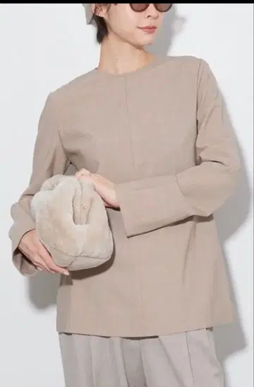 plage 플라주 TW STRETCH T 블라우스 그레이지 38