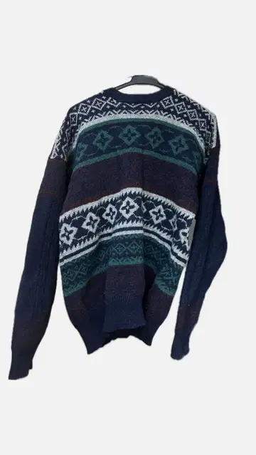 Claiborne 니트 스웨터 긴팔 네이비