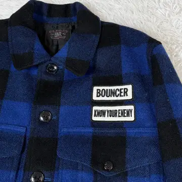 새상품급 BOUNCER 버팔로 자켓 울 자켓 블록 체크