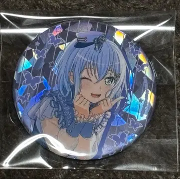 뱅드림 캔뱃지 쿠라타 마시로 5주년 KV 홀로그램 캔뱃지