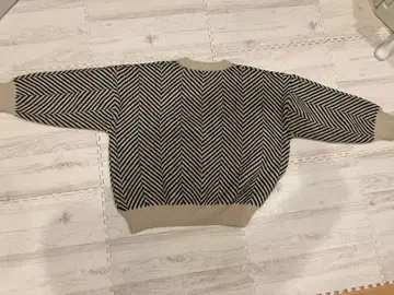 Mel 헤링본 니트 스웨터 긴팔