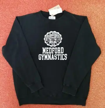 챔피온 미사용 Champion 맨투맨 속기모 로고 블랙 XXL