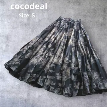 [ 새상품급 ] cocodeal 코코딜 플로키 플레어 플라워 스커트