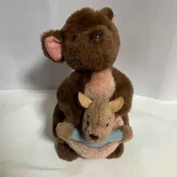 [선앤스타] 곰돌이 푸 캉가와 루 봉제 인형 빈티지 상품