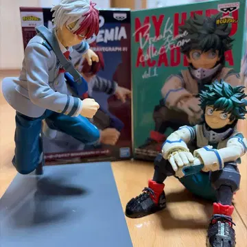 미도리야 이즈쿠 토도로키 쇼토 피규어 2체 세트 나의 히어로 아카데미아